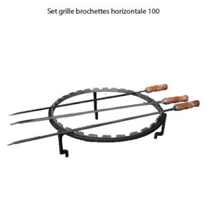 Set grille brochettes horizontale 100