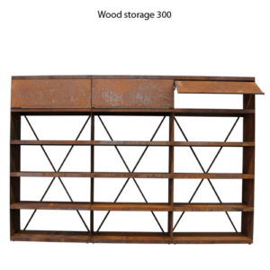 Wood storage 300
