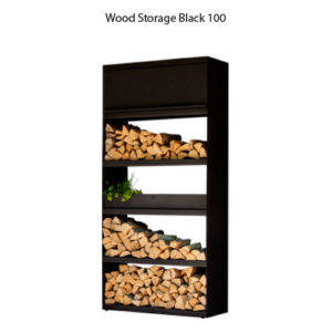 Wood Storage Black 100