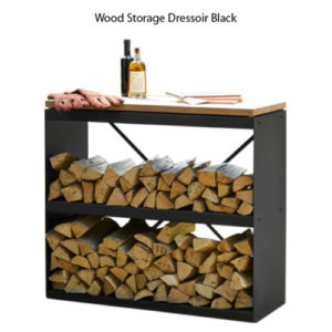 Wood Storage Dressoir Black